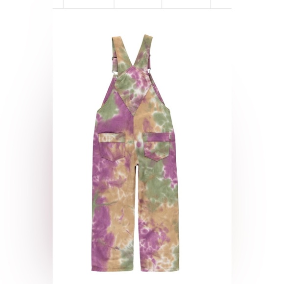 Tie-Dye Overalls with Pocket - Picture 3 of 4